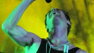 Perry Farrell on stage in Cleveland, 2012