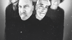 Afghan Whigs in black and white.